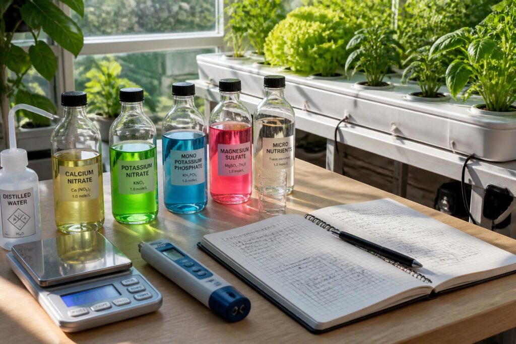 découvrez comment formuler des solutions nutritives pour un engrais hydroponique maison efficace, en maîtrisant les paramètres essentiels à contrôler pour une culture optimale.