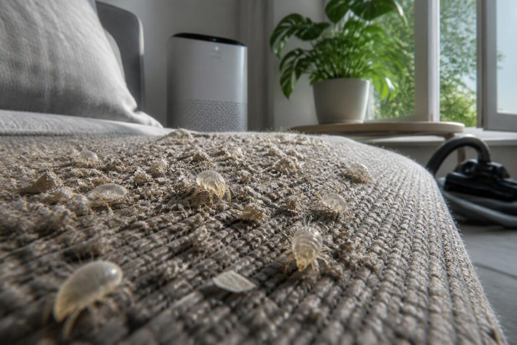 découvrez les conditions favorisant la prolifération des mites de poussière, leur impact sur la qualité de l'air intérieur, et les solutions efficaces pour les éliminer et préserver un environnement sain.