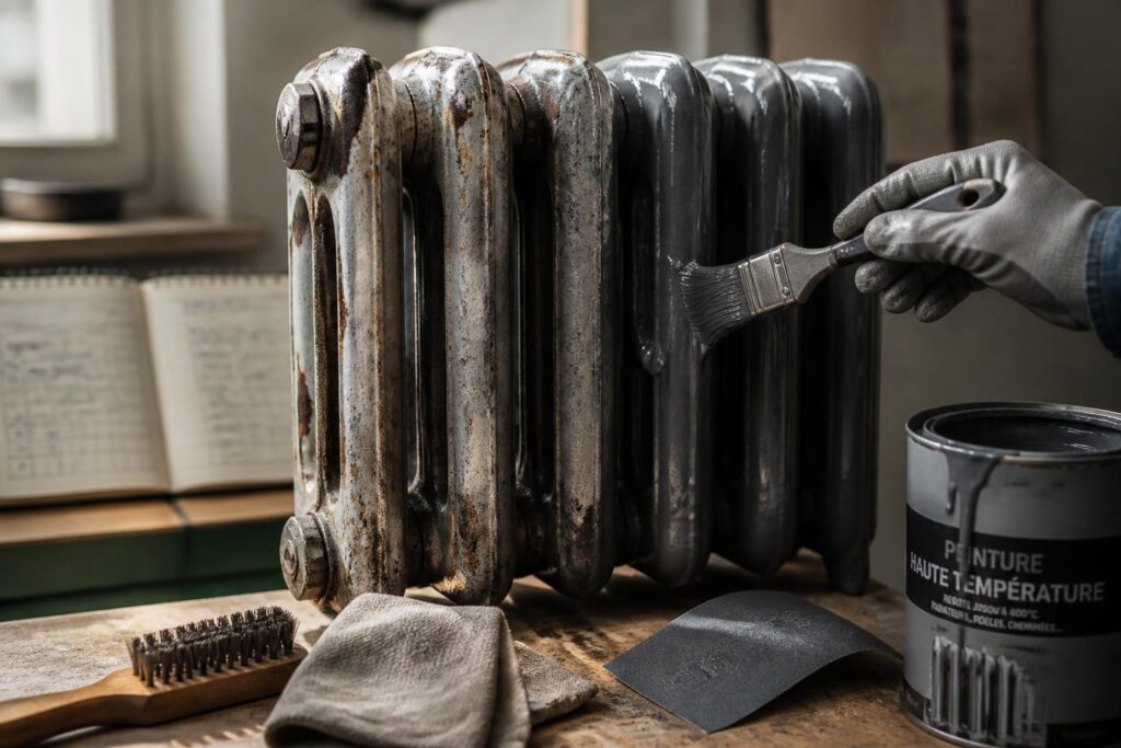 découvrez comment peindre un radiateur en fonte avec des peintures résistantes à la chaleur. guide complet sur la préparation de surface et la durabilité de la peinture dans le temps.