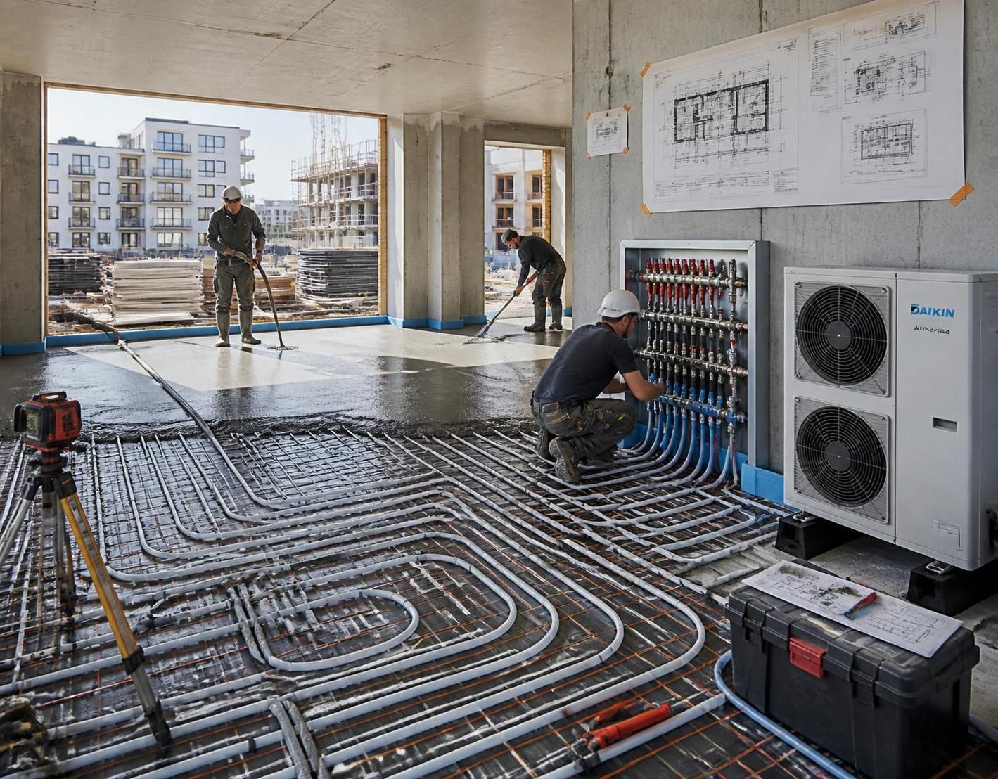 découvrez comment le plancher chauffant associé à une pompe à chaleur forme le duo gagnant pour répondre aux exigences de la re2020, alliant confort thermique et efficacité énergétique.