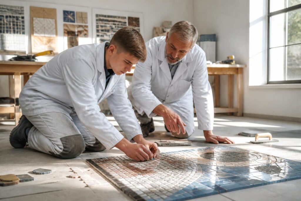 découvrez les différentes formations pour devenir carreleur-mosaïste, du cap aux spécialisations, et explorez les voies d'accès pour maîtriser ce métier d'art.