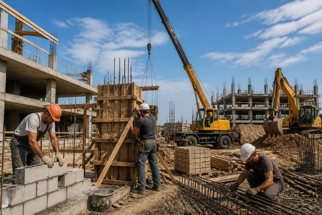 découvrez un panorama complet des métiers du gros œuvre : postes disponibles, salaires moyens et perspectives d'emploi dans ce secteur clé du bâtiment.