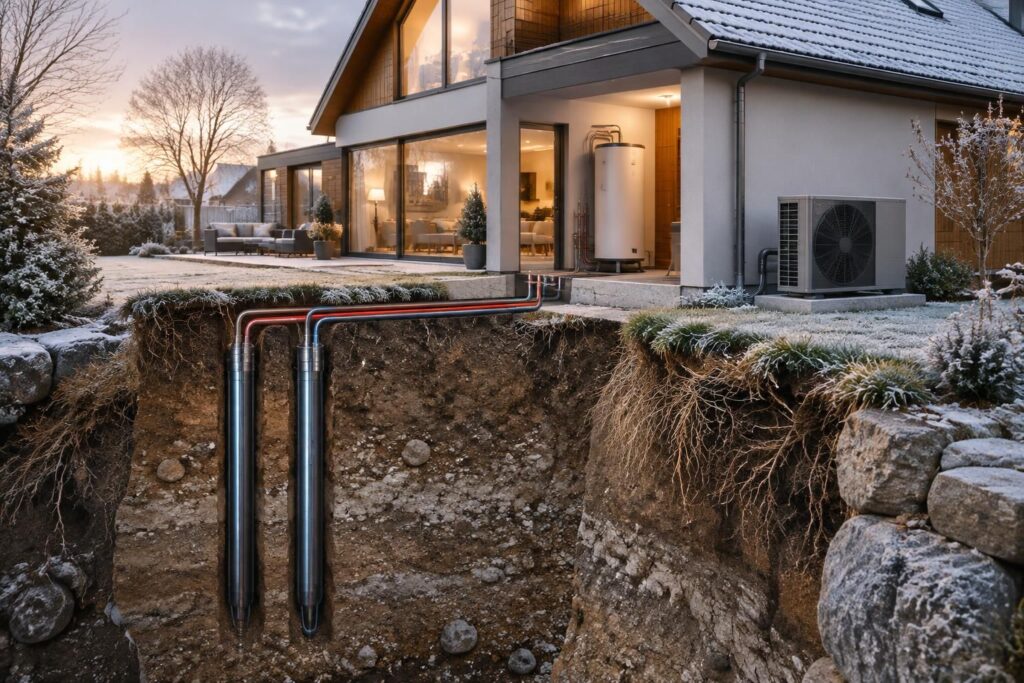 géothermie ou pompe à chaleur air-eau : comparez coûts, performances et installation pour choisir la solution la plus adaptée à votre maison.